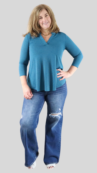 So Outstanding Top in Teal