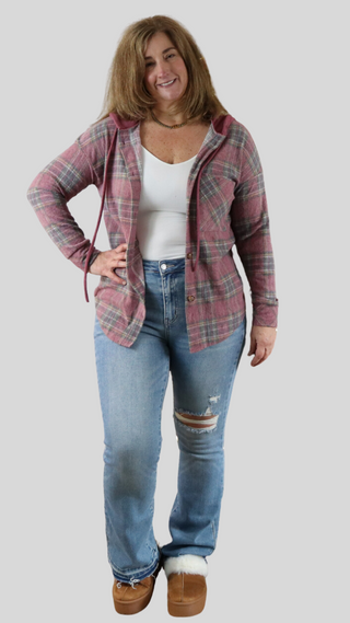 Down in the Valley Hooded Shacket