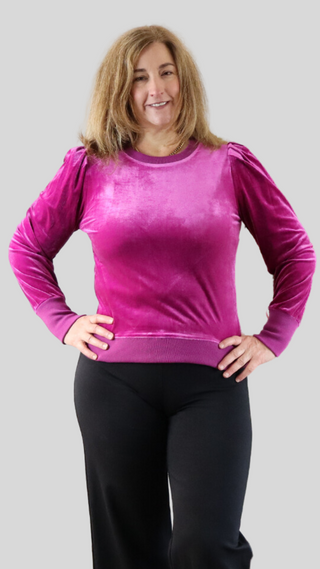 A Special Place Velour Pullover