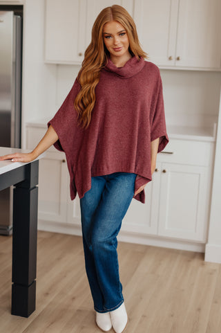 Forgive Me Cowl Neck Poncho