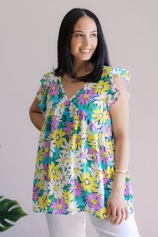 Floral Sleeve Top