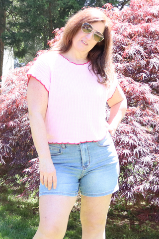 Textured Light Weight Sweater Dolman Top