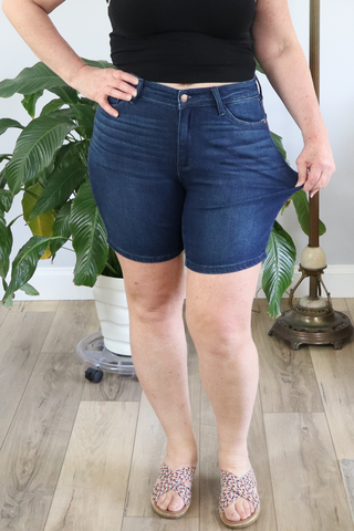 Judy Blue High Waist V-Front Bermuda Shorts