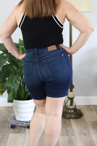 Judy Blue High Waist V-Front Bermuda Shorts