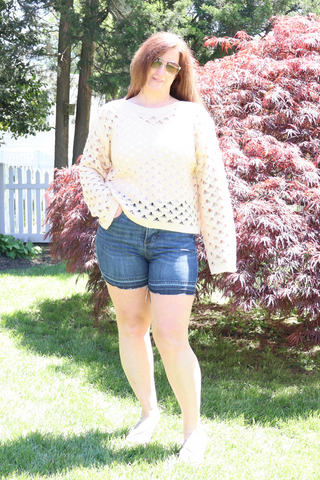 Judy Blue Tummy Control Destroy Denim Shorts