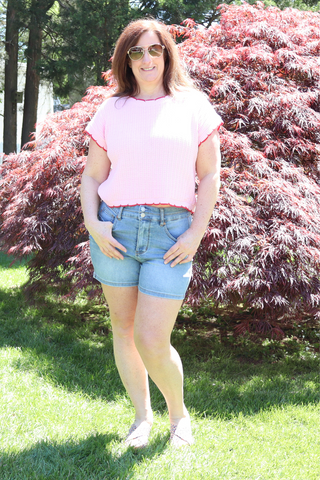 Judy Blue Tummy Control & Cooling Double Button Shorts